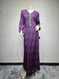custom name arabic print dress | lightweight chiffon maxi dress | breathable summer evening dress | ultrasonic cleaning