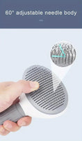 floating hair removal brush | pet hair removal tool | stainless steel bristles | energy saving