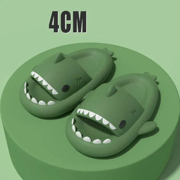 Adult's Slippers Indoor Outdoor Funny Shark Cartoon meifu market