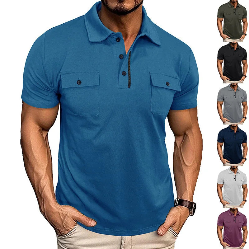 breathable cotton fabric | lightweight summer polo | moisture-wicking shirt | energy saving