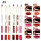 6PCS/Set Fashion Women's Long-Lasting Waterproof Lipstick Liner set - main view (pattern: check | style: modern)