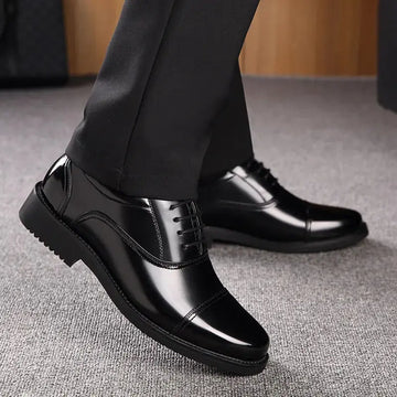 Black Business Formal Men's Leather Shoes
