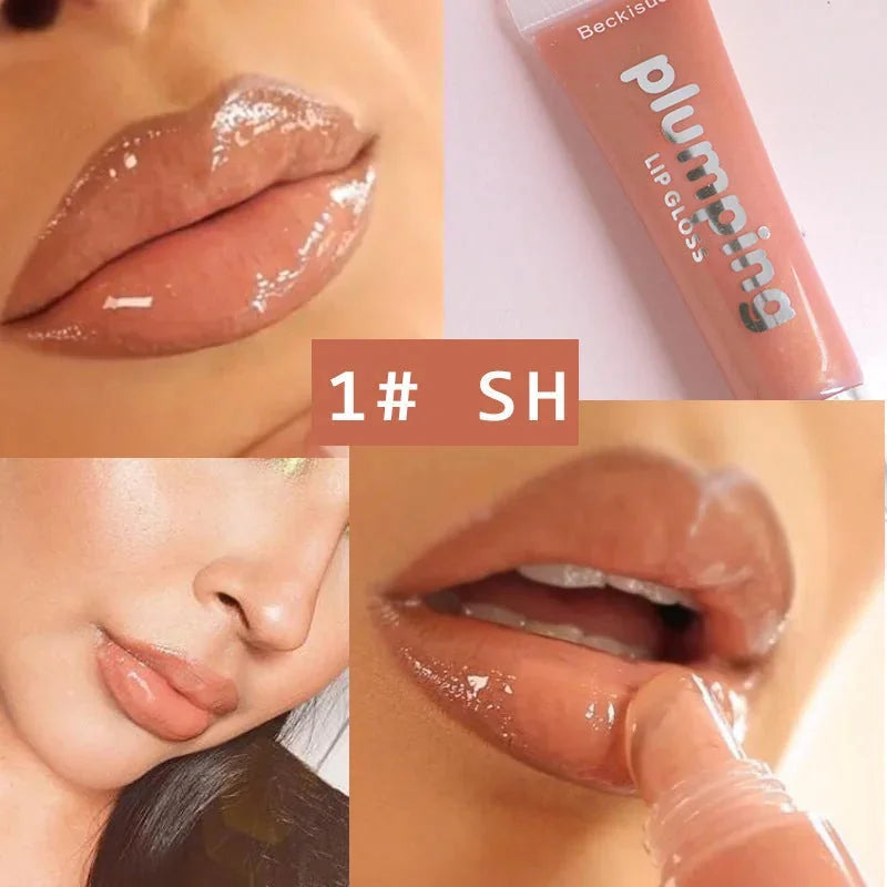 plumping lip gloss for big lips | vitamin e lip moisturizer | shiny lip gloss volumizer | ultrasonic cleaning