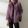 double-faced fleece fabric | high neck sweater women | warm cardigan for women | energy saving