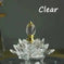 rainbow crystal perfume bottle | colorful lotus oil diffuser | handcrafted glass perfume bottle | energy saving