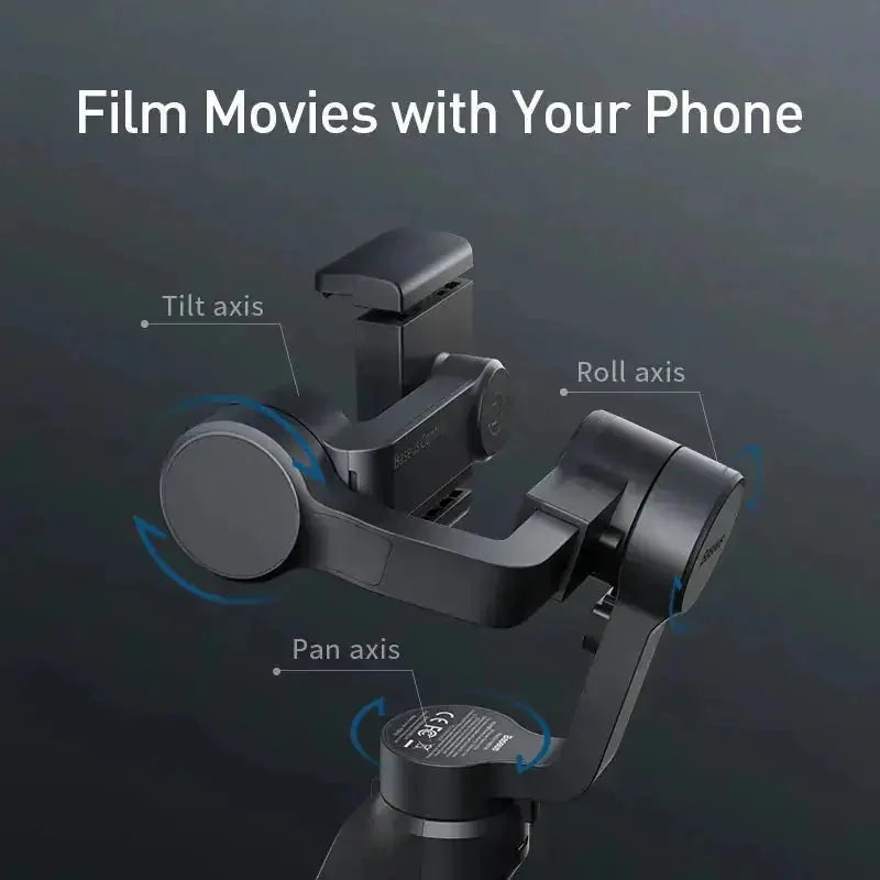 3-axis motorized phone gimbal | vlogging and content creation | travel and action video | ultrasonic cleaning