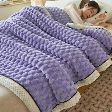 Coral Flannel Winter Thicken Thermal Cover Blanket