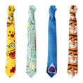 d cartoon animal print ties | polyester slim necktie | adjustable length tie | energy saving