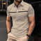 Men's Slim-Fit Printed Lapel Short-Sleeve Polo Shirt S - main product image