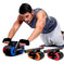 automatic rebound ab wheel | double wheel abdominal roller | stainless steel ab exerciser | ultrasonic cleaning