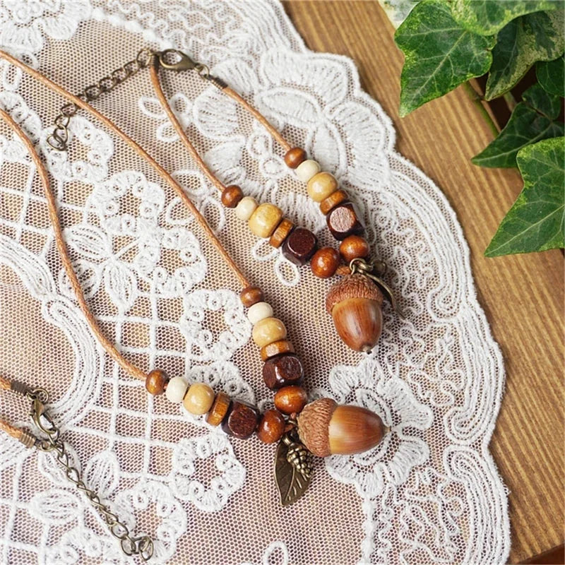 vintage tribal necklace | boho leather jewelry | double layered braided necklace | energy saving