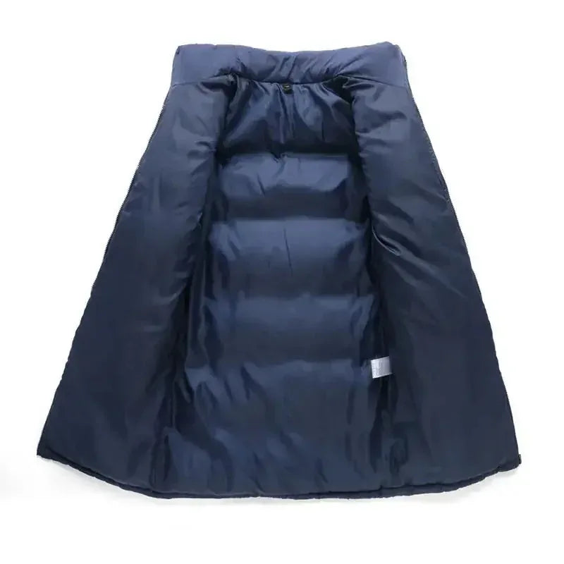 windproof waterproof jacket | heavy cotton shell coat | long outdoor jacket | energy saving