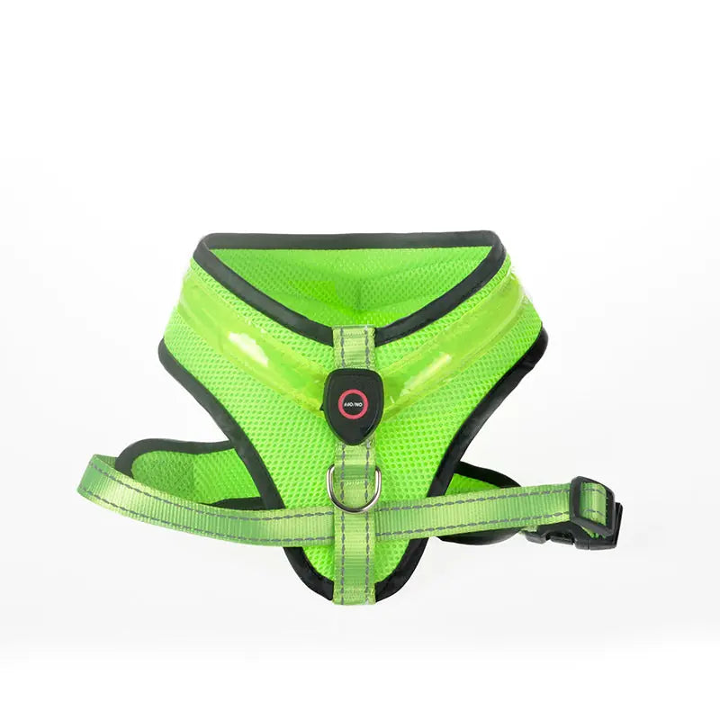 LED Luminous Dog Harness Led USB Charging Dog Chest Strap Vest Pet Safety Reflective Harness Pet Vest For Puppy Large Dog Pet Products Meifu Market