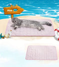 cooling pet mat for summer | breathable cat cooling pad | washable dog cooling blanket | ultrasonic cleaning