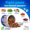Flea Treatment For Cats Natural Flea And Tick Prevention Supplement For Cats Kittens Chewable Daily Oral Pills With Vitamins 135 Soft Chews Skin & Coat Dental Treats Digestion Meifu Market