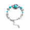 elastic turquoise bracelet | adjustable boho bangle | vintage tribal jewelry | ultrasonic cleaning