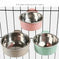 Premium Adjustable Stainless Steel Pet Bowl - Hanging Feeder for Growing Dogs - Durable, Space-Saving, Non-Slip Design for...