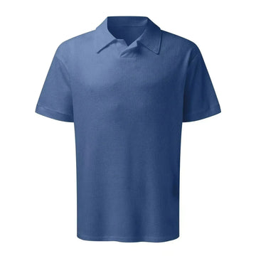 waffle knit polo shirt | breathable summer t-shirt | lapel collar mens shirt | ultrasonic cleaning