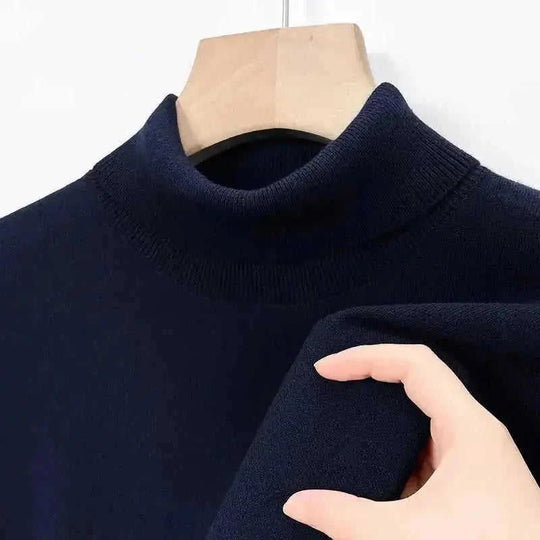 non-scratch merino wool | thermal turtleneck sweater | heavyweight knit sweater | ultrasonic cleaning