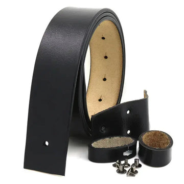 38cm No Buckle Men's Leather Belt meifu market
