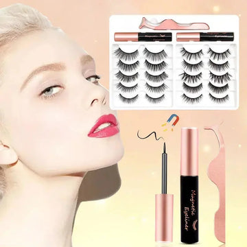 magnetic eyeliner kit | waterproof false lashes | no glue eyelash set | ultrasonic cleaning