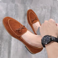 Genuine Leather Suede Slip-on Loafers Meifu Market