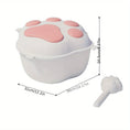 airtight cat food container | claw-shaped pet food storage | easy clean cat food bin | ultrasonic cleaning