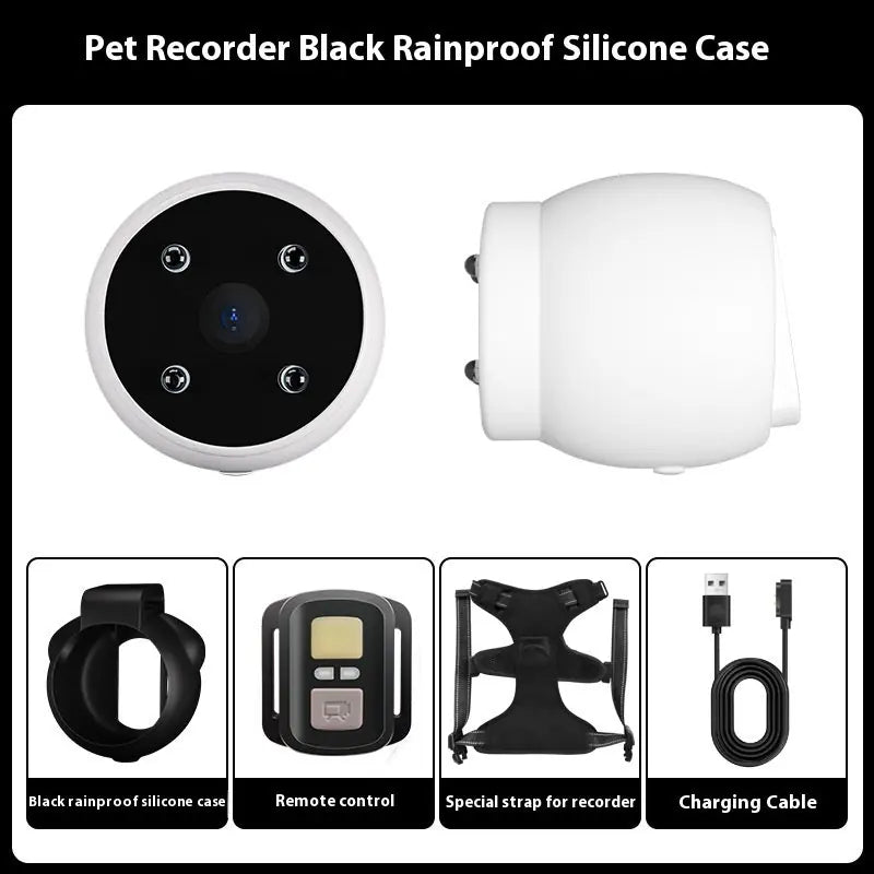 Pets Recorder Pet Tracker Collar Dogs And Cats Viewing Angle Motion Recording Camera Action Camera With Video Records Cat Collars Camera Sport Pet Products Meifu Market