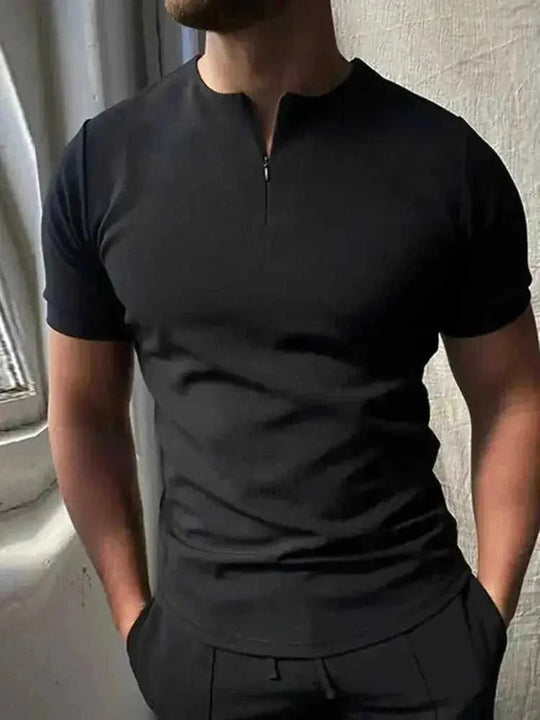 moisture-wicking polo shirt | breathable cotton blend fabric | classic fit mens polo | energy saving