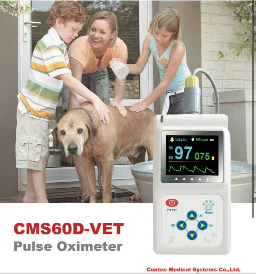Veterinary Color Display CMS60D-VET Pulse Oximeter Spo2 Probe PR VET Monitor Meifu Market