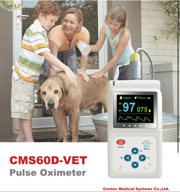 Veterinary Color Display CMS60D-VET Pulse Oximeter Spo2 Probe PR VET Monitor Meifu Market