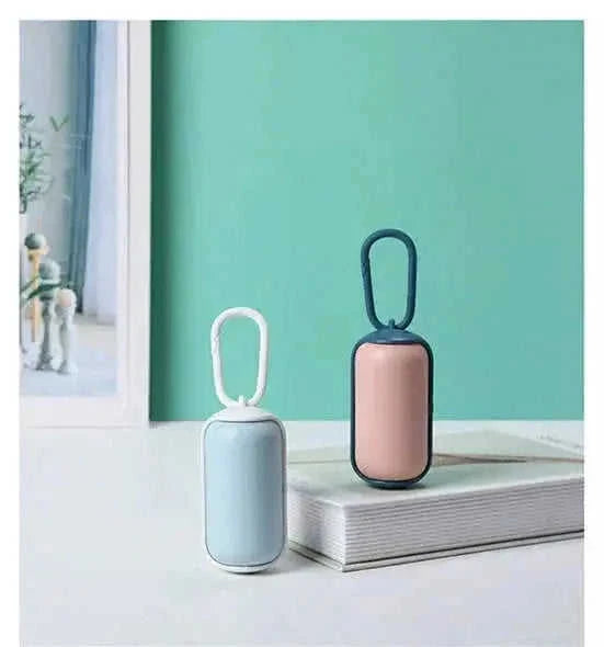 portable pet waste bag dispenser | waterproof poop bag holder | hands-free dog walking accessory | ultrasonic cleaning