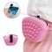 Dog Treat Pouch - Training Bag Waist Pack with Silicone Storage Pink - side view showing details