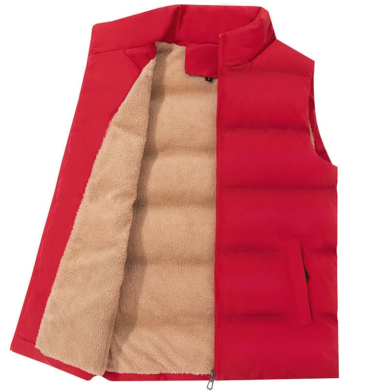 fleece-lined thermal vest | waterproof windproof jacket | heated body warmer | energy saving