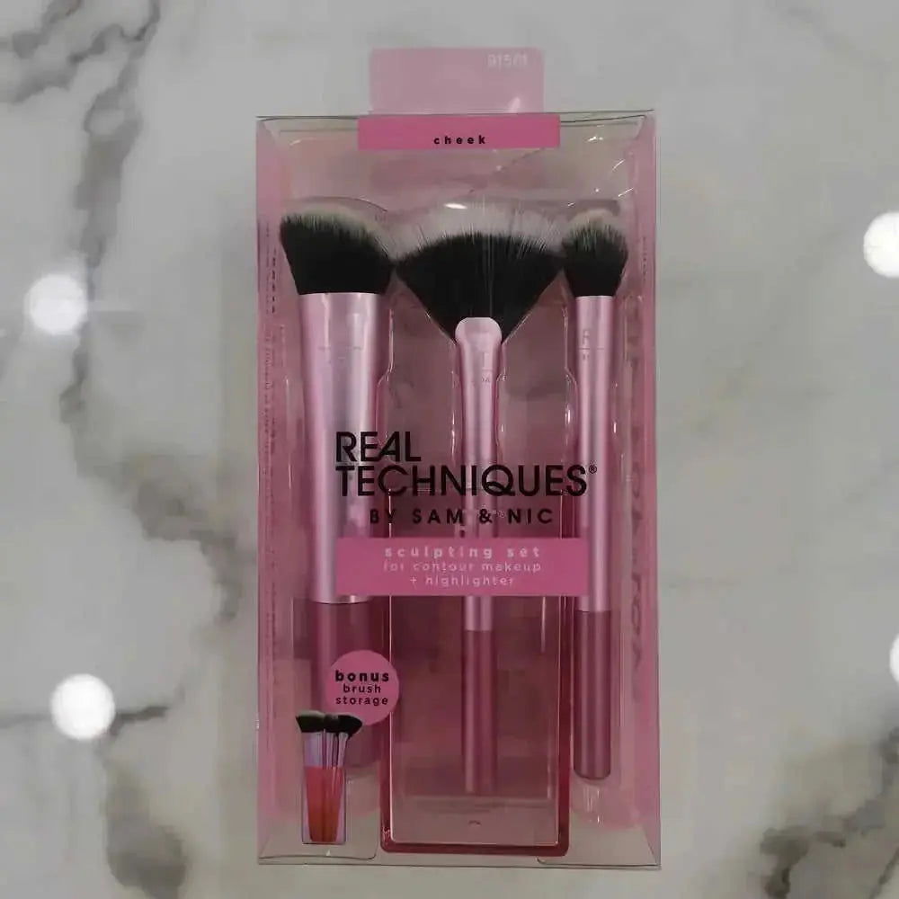 professional-grade makeup brushes | synthetic bristle brushes | 5-piece brush set | energy saving