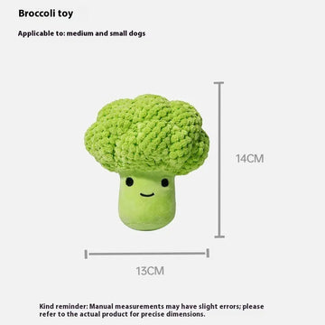 Dog Molar Teeth Cleaning Brocoli Plush Doll Sound Toy