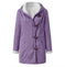 Winter Button Coat Fashion Warm Hooded Jacket With Pockets Women's Clothing Meifu Market