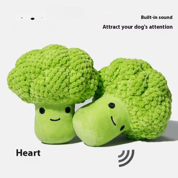 Dog Molar Teeth Cleaning Brocoli Plush Doll Sound Toy Meifu Market