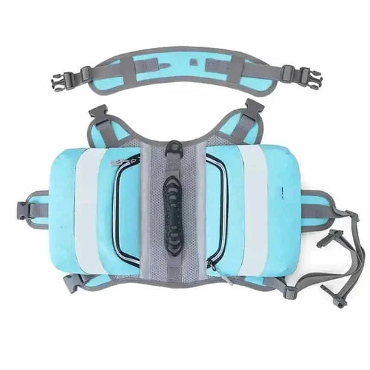 heavy-duty nylon dog backpack | large dog carrier for hiking | spacious dog backpack for camping | energy saving