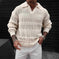 lightweight cotton knitwear | breathable hollow knit fabric | stretchable v-neck sweater | ultrasonic cleaning