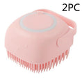 Silicone Dog Bath Massage Gloves Brush Pet Cat Bathroom Cleaning Tool Comb Brush For Dog Can Pour Shampoo Dog Grooming Supplies Meifu Market