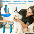 double-sided grooming brush | extra wide pet brush | deshedding tool for dogs | ultrasonic cleaning