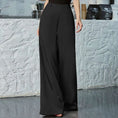 high-waisted wide leg pants | loose fit womens pants | colorful fashion trousers | energy saving