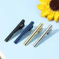 stainless-steel tie clip | gold metal tie bar | crystal tie pin for men | energy saving