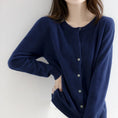 Women's Knitted Cardigan Sweater - Solid Color Loose Fit Button Front Coat Meifu Market