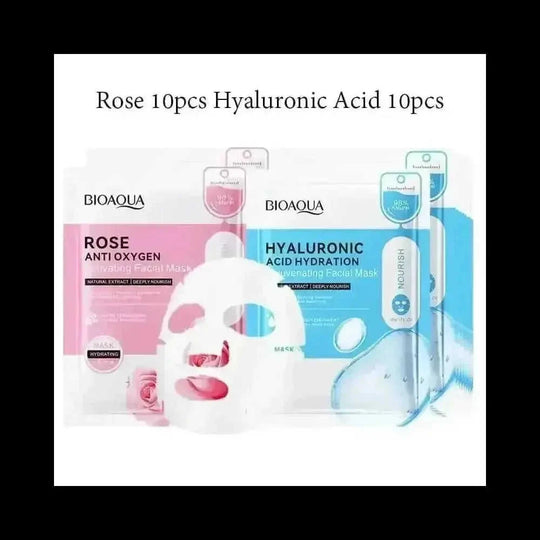 20pcs BIOAQUA Snail Hyaluronic Acid Face Mask skincare Moisturizing Anti Wrinkle Whitening Facial Masks Face Skin Care...