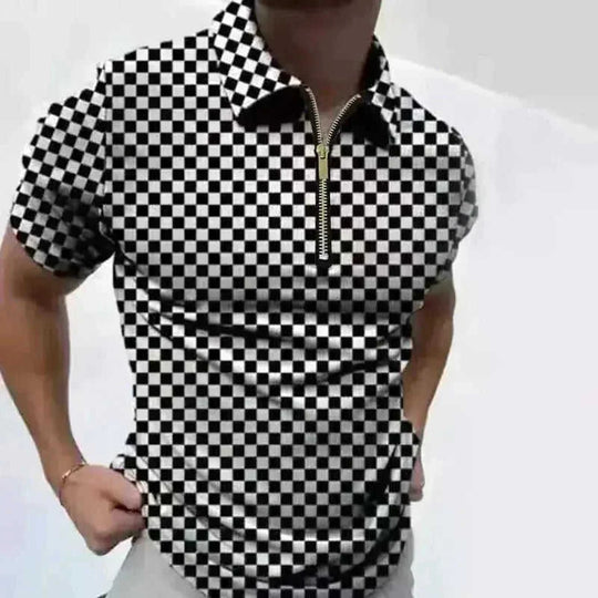 moisture-wicking polo shirt | breathable cotton blend fabric | classic fit mens polo | ultrasonic cleaning