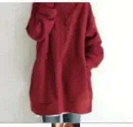 Women's Oversized Hooded Coat - Loose Fit Velvet Sweatshirt S-5XL Meifu Market