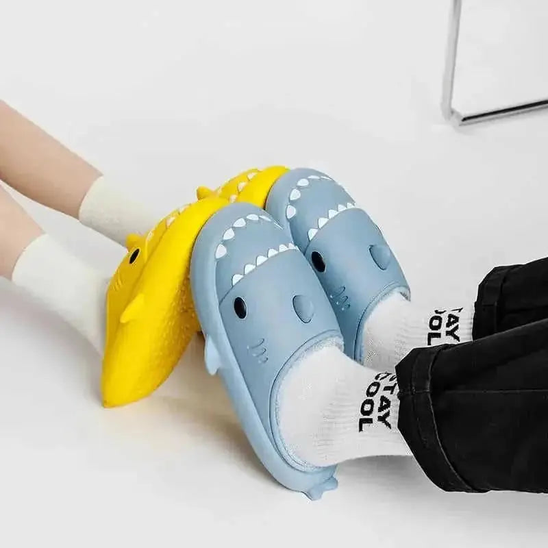 eva waterproof slippers | cartoon shark house shoes | winter indoor slippers | ultrasonic cleaning