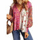 floral print blouse for women | lightweight cotton fabric | long sleeve floral shirt | ultrasonic cleaning